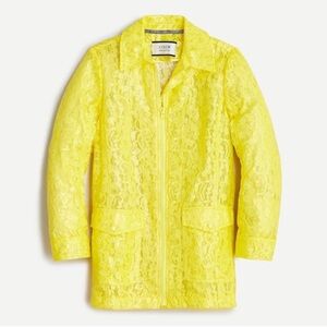 J.Crew Yellow Lace Rain Jacket
